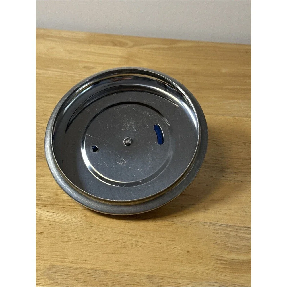 T-Fal Pot Pan Vented Lid Only 6” Outer Edge, 5.5” Inner Lip, Blue Handle Vtg
